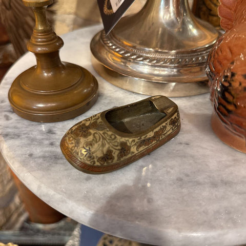 Brass Shoe Ashtray