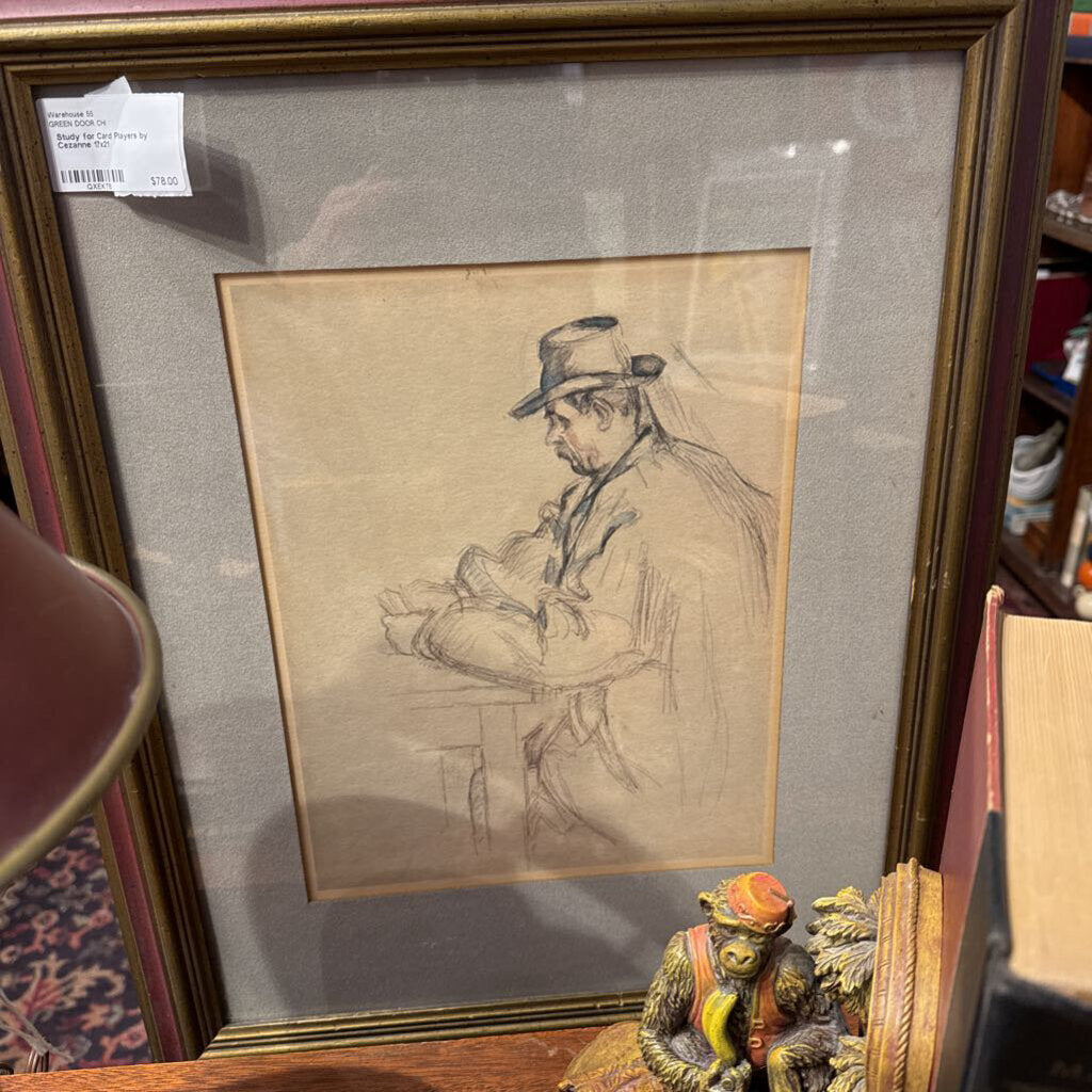 Study for Card Players by Cezanne 17x21