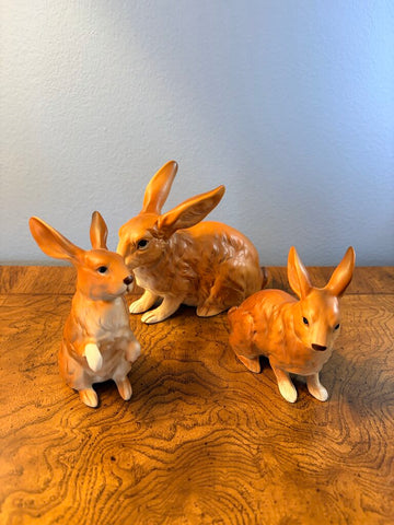 Set of 3 Lefton bunnies