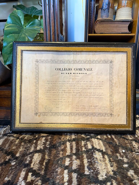 1870 Italian diploma