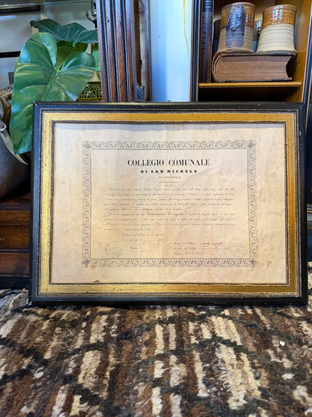 1870 Italian diploma