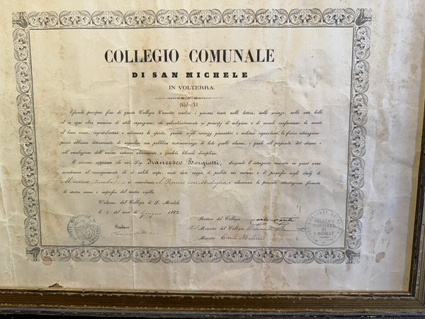 1870 Italian diploma