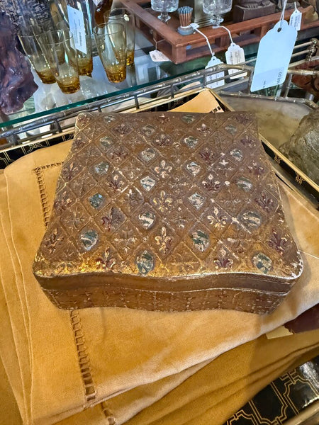 Florentine box with Iris symbols - sourced in Italy