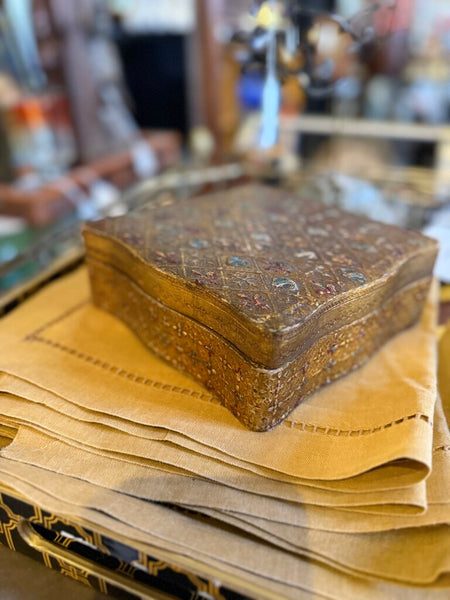 Florentine box with Iris symbols - sourced in Italy
