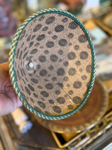 Vintage Tunisian Velvet Tagore with Tray - sourced in Italy