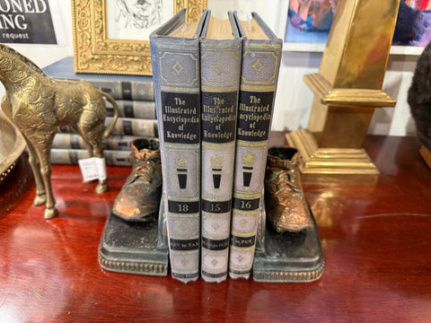 Copper bookends shoes