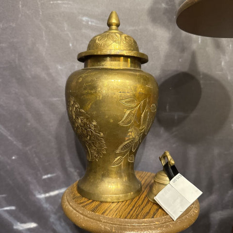 Brass Urn 8.5" with Lid