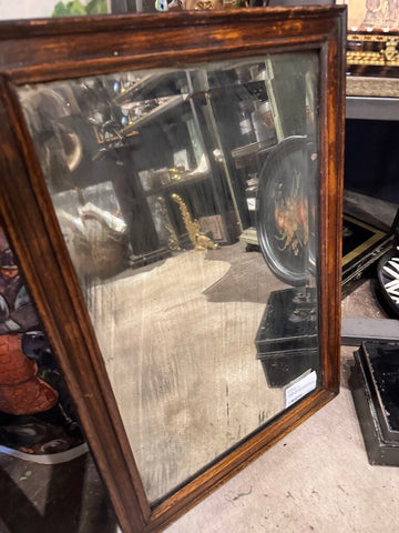 Antique Beveled Silvered Mirror in Frame 14.5 x 20.5 store pick up only