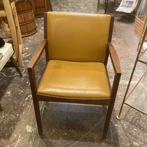 Mid Century walnut arm chair (32high, 22wide inches)