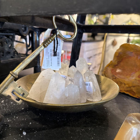 Brass key holder dish