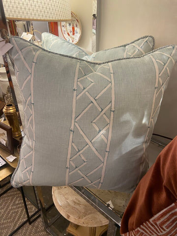 Pair of custom down filled pillows