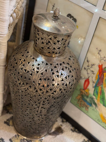 Large silver urn