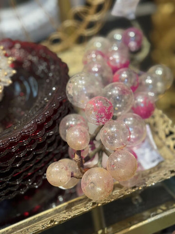 Vintage glass grapes AS IS