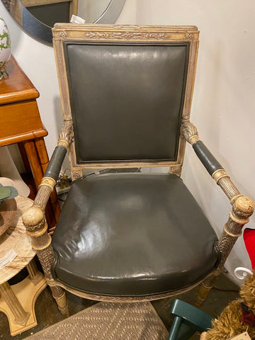 Pair of 19th century neoclassical fauteuil chairs