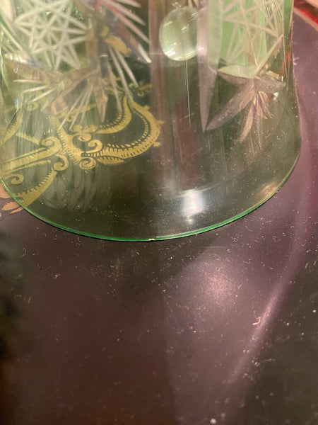 Xmas Crystal bell as found with small chip