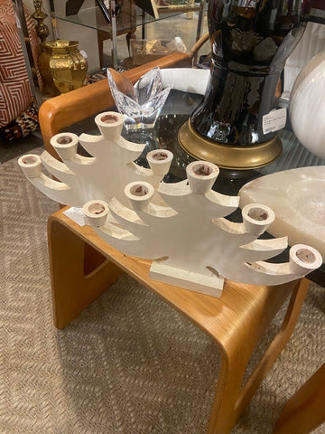 Scandinavian wooden candlesticks