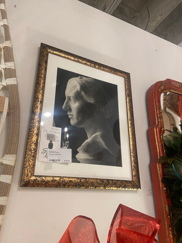 Framed Rodin bust