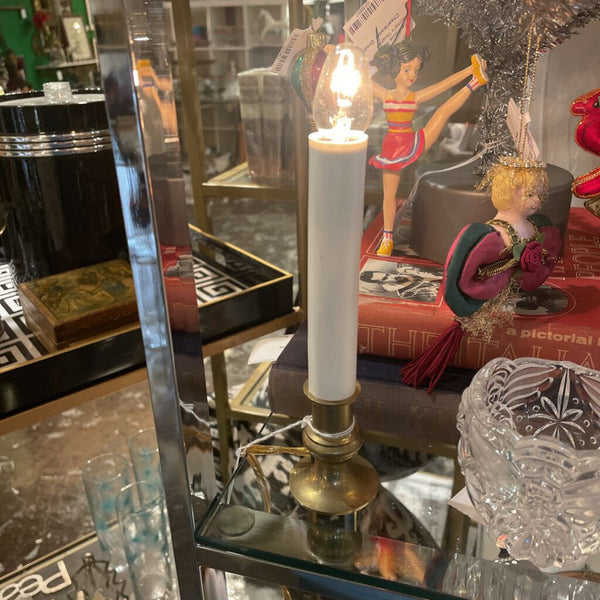 Small Brass Candle Lamp