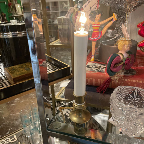 Small Brass Candle Lamp