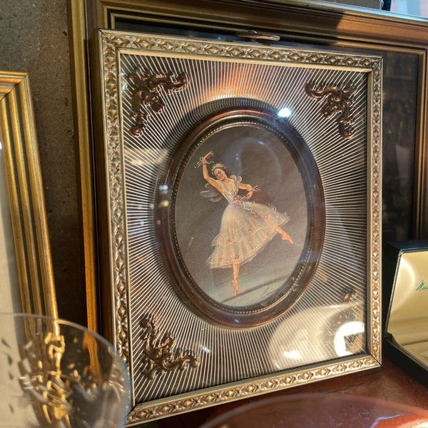 Gold Ornate Ballerina Art