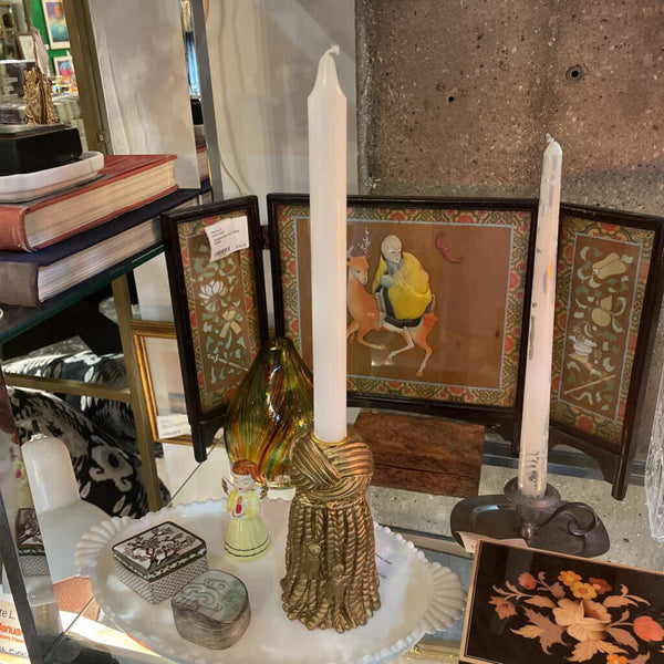 Gold Tassle Candle Stick