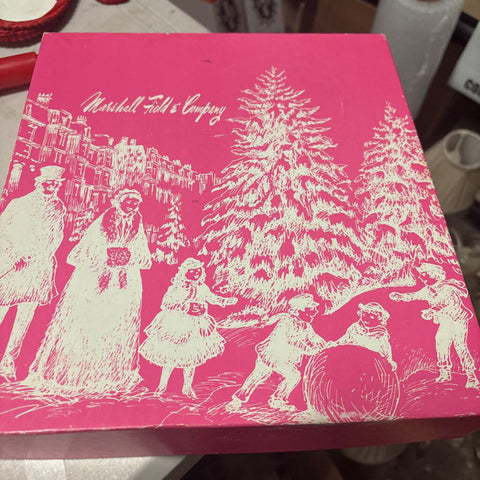 Pink vintage Marshall fields shirt box