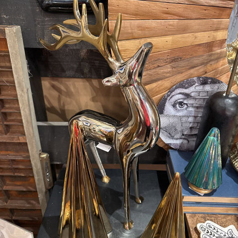 Chrome and gold deer