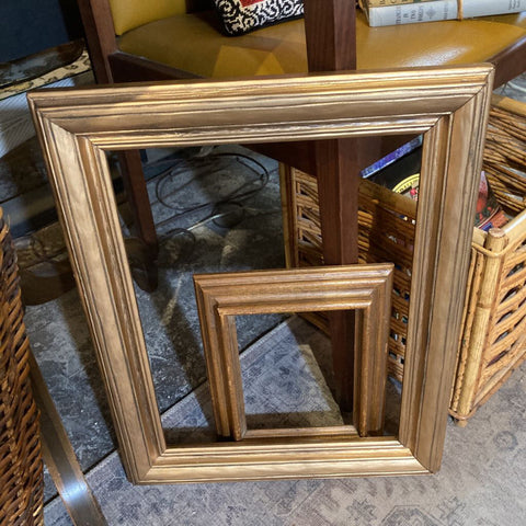 Antique gold wood frame (12x16 in)