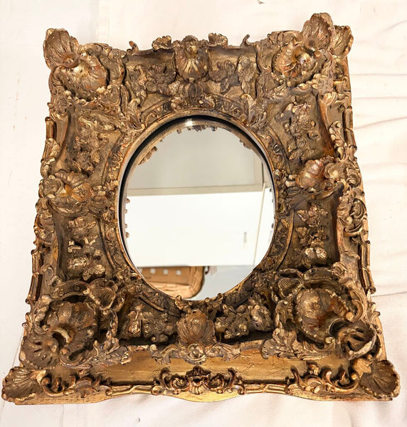 Extremely ornate Italian Baroque dimensional mirror for pick up only approx 18x16x5