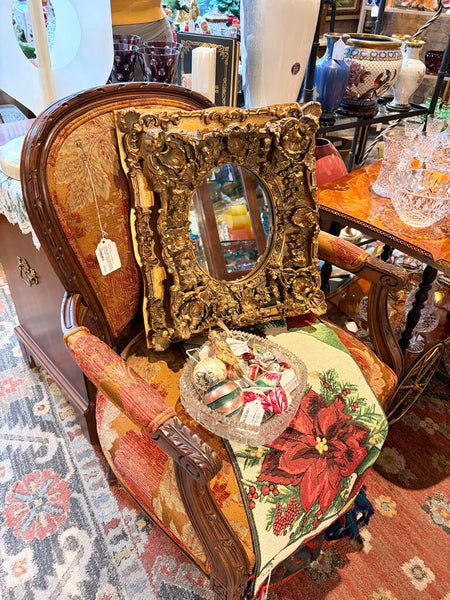 Extremely ornate Italian Baroque dimensional mirror for pick up only approx 18x16x5