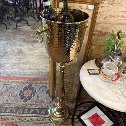 Gold champagne standing bucket