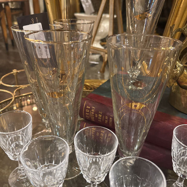 Set of 6 Atomic Libbey Pilsner Glasses