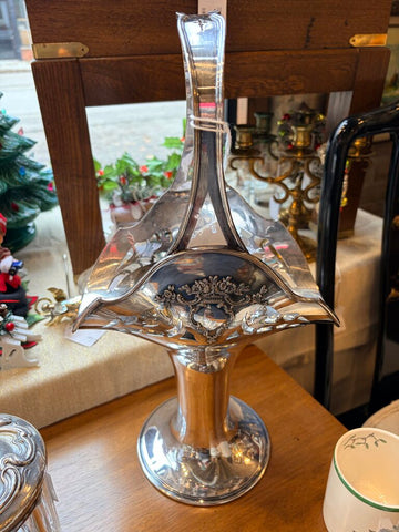 Antique Reed and Barton silverplate brides basket approx 16.5t circa 1900