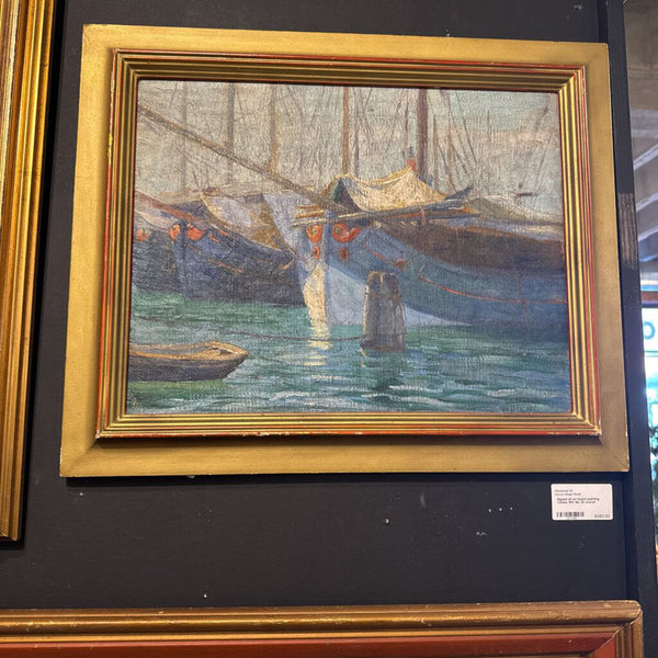 Signed oil on board painting Venice 1911 16x 20 overall