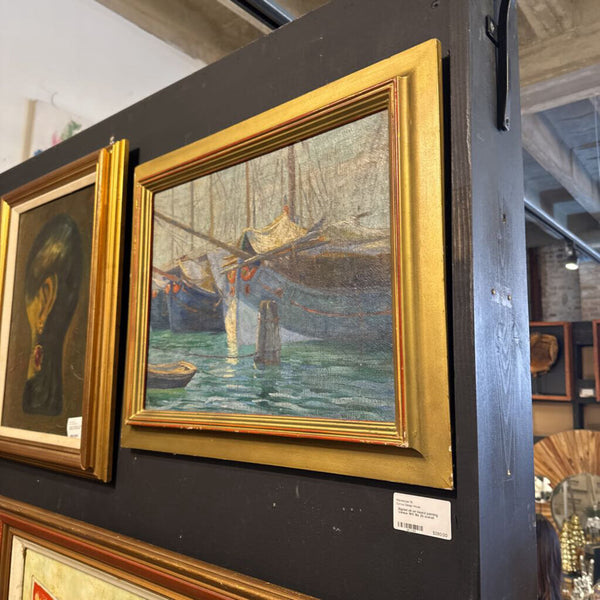 Signed oil on board painting Venice 1911 16x 20 overall