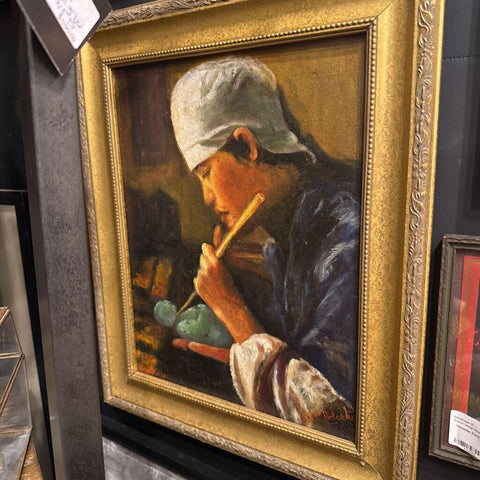 Original signed oil painting S. Polaski 15x19