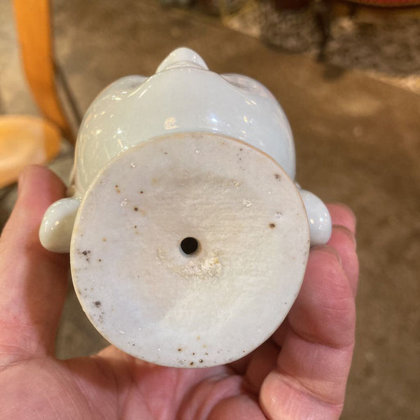 Porcelain Guan Yin head, 5 tall, 3 wide inches