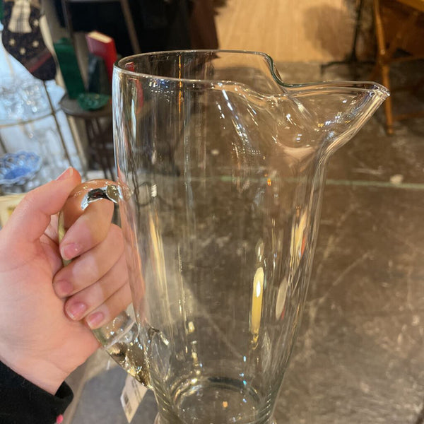 Glass and Sterling Silver Martini Pitcher - Made by Wallace -FIRM