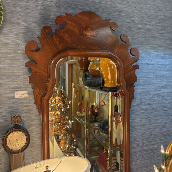 Antique Burlwood Mirror 48 tall/24 wide . In store pick up only