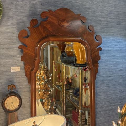 Antique Burlwood Mirror 48 tall/24 wide . In store pick up only