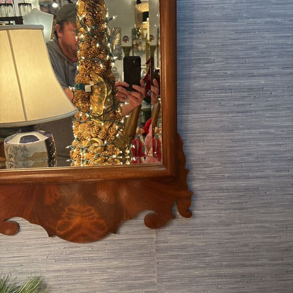 Antique Burlwood Mirror 48 tall/24 wide . In store pick up only