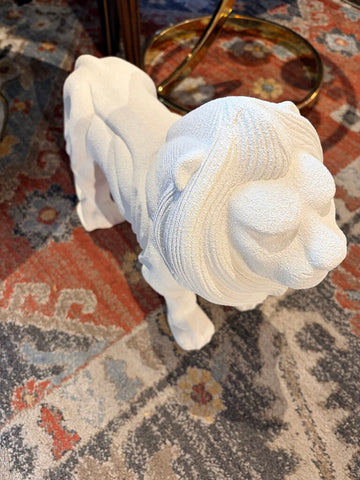 Large Haeger pottery Lion statue for pick up only approx 16L x13t