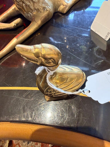 Small solid brass Mcm duck