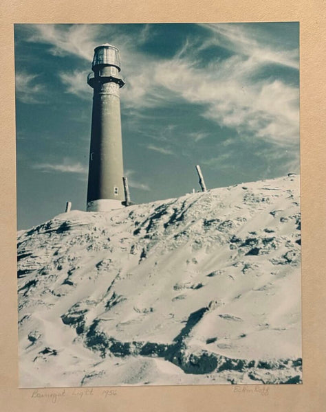 1956 FRAMED LIGHTHOUSE PHOTOGRAPH SIGNED, TITLED AND DATED | 21.25"H X 17.25"W