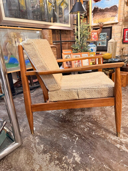 MCM Maple Wood Lounge Chair 28 D x 27W x 13 H at seat 28 h at Back IN STORE PICK UP ONLY