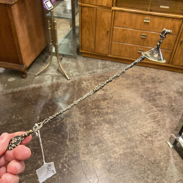 Vintage metal Italian candle snuffer, Romulus & Remus