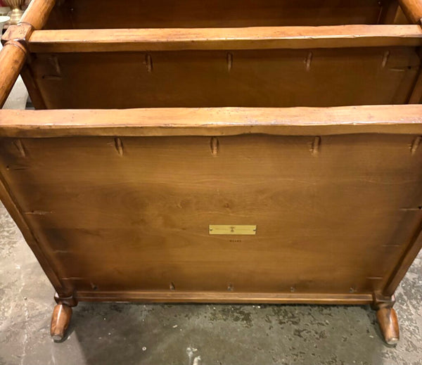 WOODLAND FURNITURE OF IDAHO FALLS TABLE WITH SHELVES | 36"W X 27.75"H X 24"D