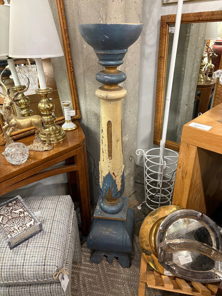 Monumental vintage 49" Swedish candle stand -in store pick up only