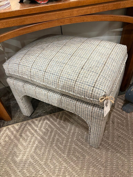 Newly upholstered parsons bench