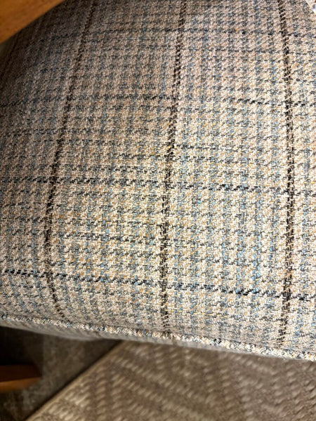 Newly upholstered parsons bench